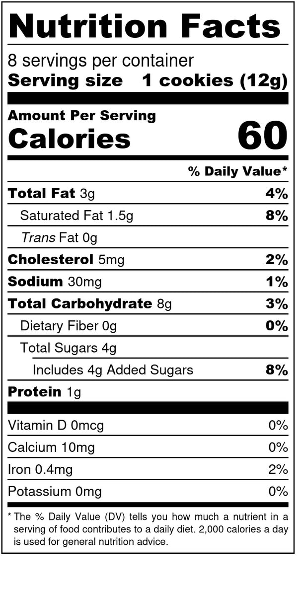 Ginger Snaps Butter Cookie - 1 x 3.4 oz