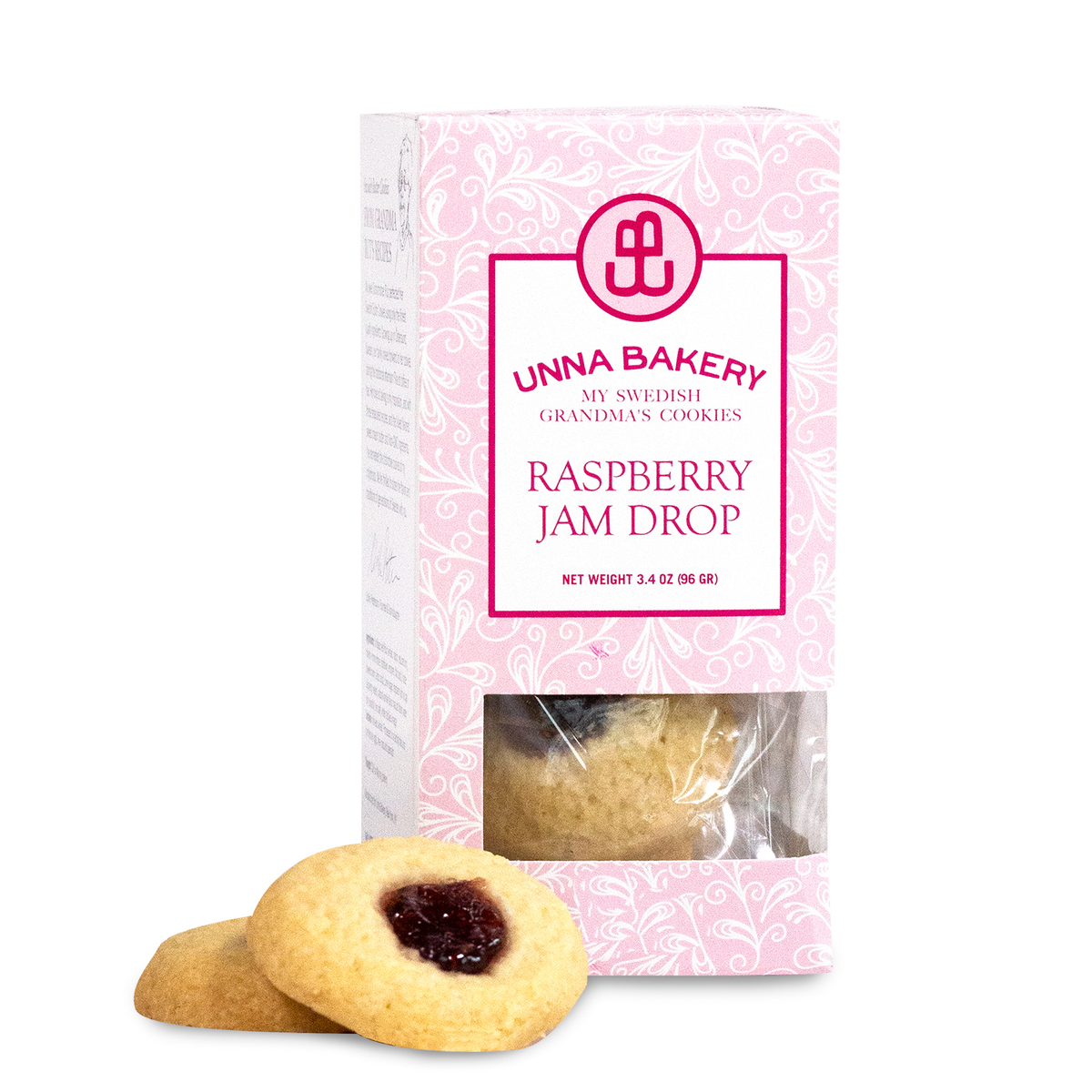 Raspberry Jam Drop Cookie - 1 x 3.4 oz – Unna Bakery