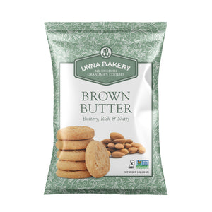 Brown Butter Cookies packaging from Unna Bakery